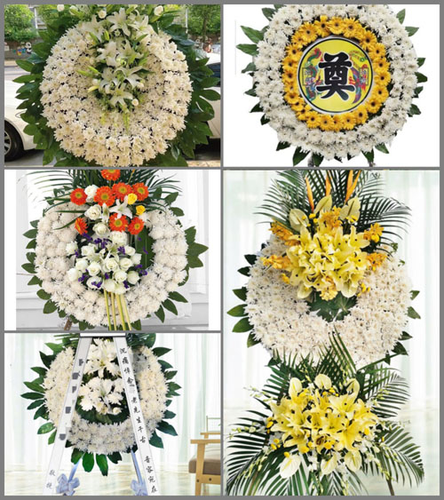 广东梅州市梅县区白渡镇花圈速递